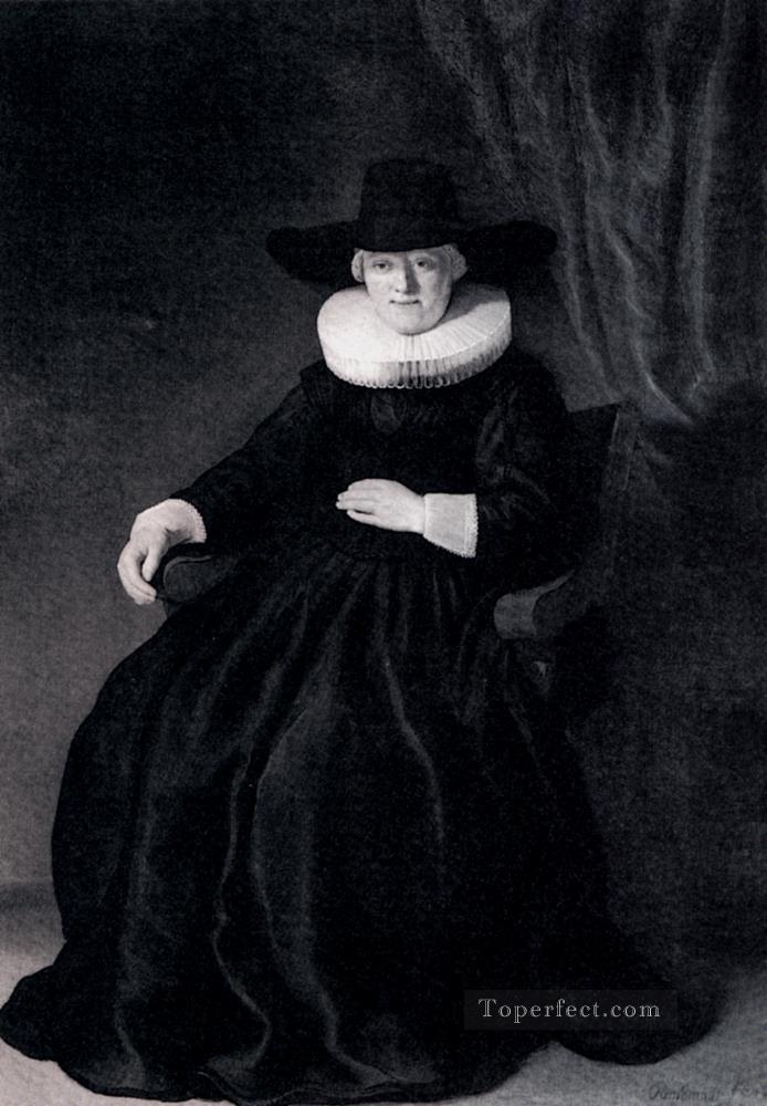 マリア・ボッケノール・レンブラントの肖像油絵